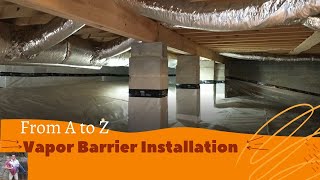 Save Money How To Install Crawl Space Vapor Barrier DIY how howto diy [upl. by Erskine]