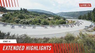 Extended Highlights  Stage 14  La Vuelta 2024 [upl. by Nahtnamas]