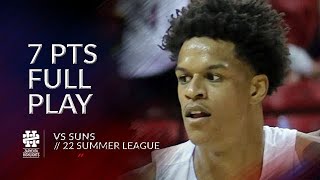 Shareef ONeal 7 pts Full Play vs Suns 2022 Summer League [upl. by Remle685]