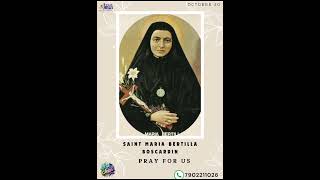 OCTOBER 20 TODAYS SAINT MARIA BERTILLA BOSCARDIN [upl. by Maxwell170]