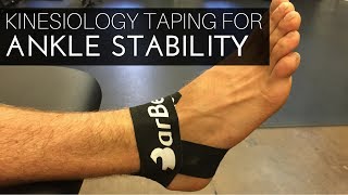 Kinesiology Taping for Ankle Stability [upl. by Nichol]