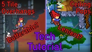 How to Ceiling Pop and 5 Tile Overhang EASILY  Celeste In Depth Tech Tutorial [upl. by Idroj926]