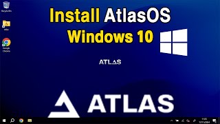 Install AtlasOS Window 10 [upl. by Airtened249]