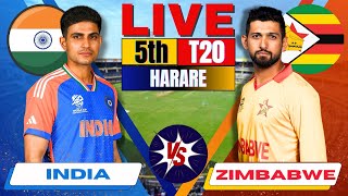 Live India vs Zimbabwe 5th T20 Live Match Score amp Commentary IND vs ZIM  Live Cricket Match Today [upl. by Woothen455]