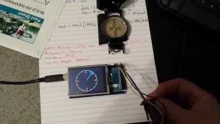 Arduino Compass sparkfun LSM303 [upl. by Virgy529]