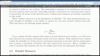 PSYC 611 Lecture 5  Part 1  A cursory review [upl. by Mirisola]