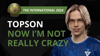 TOPSON Now Im NOT Really CRAZY  Dota 2 TI 2024 Interview [upl. by Ahsenaj]