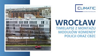 Montaż modułowego Centralnego Biura Zwalczania Cyberprzestępczości  Wrocław Komenda Policji [upl. by Hach384]