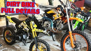 125 cc and 49 cc dirt bike details [upl. by Malynda]