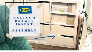 IKEA Kallax 2 Drawer Insert Assembly [upl. by Farnsworth]