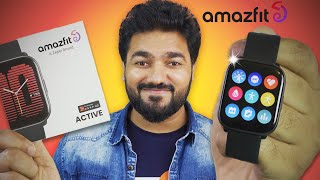 Amazfit Active Review  Fitness Friendly smartwatch BUT [upl. by Osei]