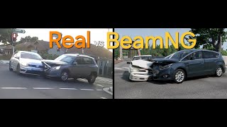 🚗💥 Real Crash vs BeamNG Drive 13  Drive and Destroy [upl. by Niwre]