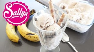 Bananeneis selber machen  mit und ohne Eismaschine  sehr cremig  auch vegan möglich  Sallys Welt [upl. by Arihsay267]