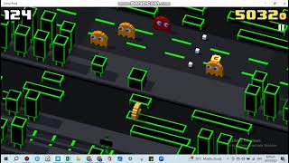 Crossy Road PACMAN World Record High Score of 242 HipsterWhaleOfficial [upl. by Enyrehtac]