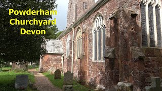 Powderham Churchyard Devon UK A small country churchyard on the Exe estuary [upl. by Namyaw]