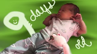 babys 9th day old 🥰 Life as a new mother SEEKAH Youtube [upl. by Roinuj]