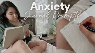 5 Journaling Prompts for Anxiety amp Gaining Inner Peace [upl. by Aihsekin]