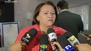 Fátima Bezerra continuaremos afirmando que o impeachment é golpe [upl. by Akcirre]