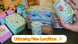 Unboxing New Lunchbox  Lunchbox accessories  Bento box  Hundreds of Fruit Picks [upl. by Ayanet]