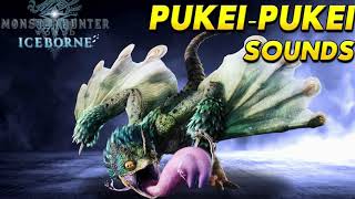 Monster Hunter World Iceborne  PukeiPukei Sounds [upl. by Rodmann533]