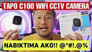 TAPO C100 WIFI CCTV CAMERA REVIEW [upl. by Leirad]