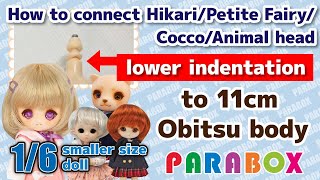 How to connect Parabox heads to the 11cm Obitsu body part 2 [upl. by Drislane843]