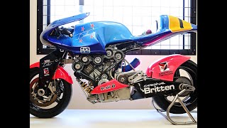 The Britten V1000The hand built race motorcycle designed and built by John Britten [upl. by Reckford]