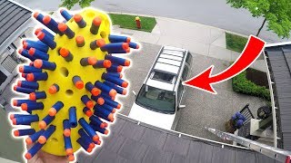 NERF NUKE vs SUV from 45FT [upl. by Amahcen]