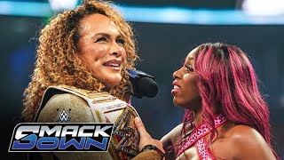 Nia Jax gets confronted by Naomi and Liv Morgan SmackDown highlights Oct 11 2024 [upl. by Adnuahsar]