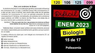 Natureza ENEM 2023 37 de 45 Biologia 15 de 17 [upl. by Aliakim]