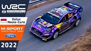 MSport Ford WRC Rally Highlights  Ford Puma Rally1  WRC Rallye MonteCarlo 2022  FRIDAY [upl. by Eelak]