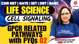 CSIR NET GATE SET Life Science  Cell Signaling GPCR Related Pathways PYQs 02 Deepshikha Maam [upl. by Martel282]