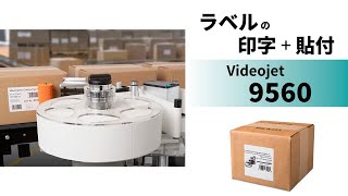 プリンタ搭載ラベラー Videojet 9560 [upl. by Frisse]