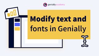 Modify text and fonts in Genially [upl. by Sitoiganap]