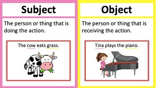 SUBJECT vs OBJECT 🤔  Whats the difference  Learn with examples [upl. by Atirhs]