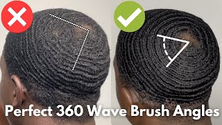 Perfect 360 Wave Brush Angles  How To Get 360 Waves [upl. by Franciskus]