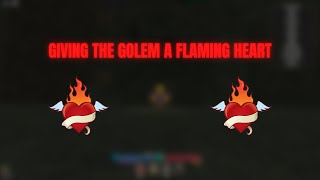 GIVING GOLEM FLAMING HEART  BLOODLINES Roblox Naruto [upl. by Suirauqed226]