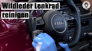 Wildleder Lenkrad reinigen  AUTOLACKAFFEN [upl. by Geminius420]