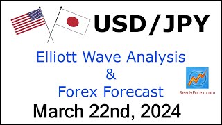 USD JPY Elliott Wave Analysis  Forex Forecast  March 22 2024  USDJPY Analysis Today [upl. by Nyvek786]