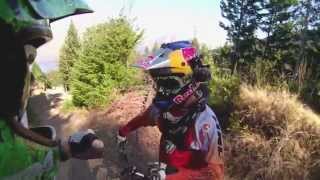 Downhill MTB Backflip Over Truck Kelly McGarry 2015 [upl. by Enyalahs]