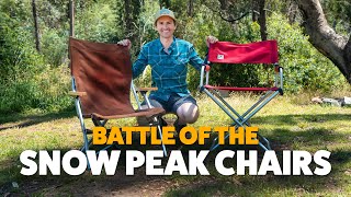 Snow Peak Low Beach Chair vs Folding Chair  Snow Peak Chair Comparison [upl. by Brig]