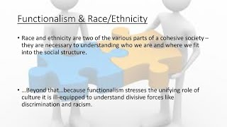 Sociology IGCSE Functionalism and Ethnicity [upl. by Leelaj]