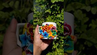 Mouldit Clay art on coffee mugmoulditclayart mouldit art artandcraft artist diy shorts reel [upl. by Det]