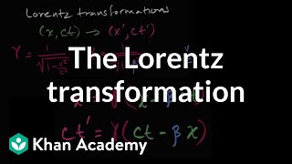 Introduction to the Lorentz transformation  Special relativity  Physics  Khan Academy [upl. by Asuncion]