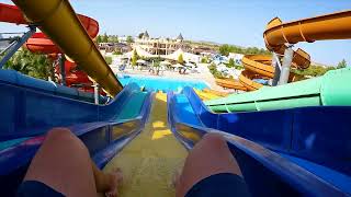 Slalom WaterSlide at Nessebar AquaPark Bulgaria [upl. by Neelrac]