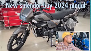 New splendor bike 2024 modal prize97000😳😳😳😳😳4x4 work 👍 [upl. by Ragouzis]