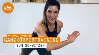 Ein Workout das dich zum Schwitzen bringt  fitmitfranzi  DAKGesundheit [upl. by Lsil]