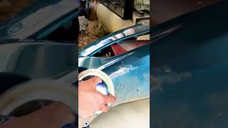 Transform Your Car Sanding a Plastic Bumper for a Flawless Finish 🚗 Shorts [upl. by Neeroc245]