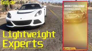 Lightweight Experts Forzathon Weekly Challenge Guide No commentary  Forza Horizon 5 Series 40 [upl. by Brunk]