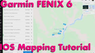 GARMIN FENIX 6  HOW TO DOWNLOAD COURSES IN iOS [upl. by Nosdivad141]